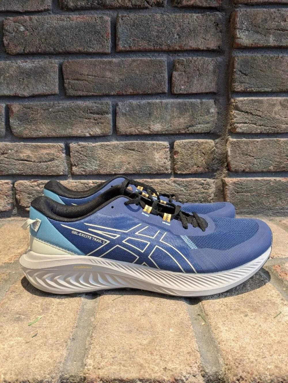 NEW Asics Gel Excite Trail 2 Mens 13 Running Gym Shoes Sneakers Deep Ocean Blue - Picture 5 of 11